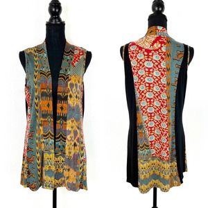Parsley & Sage Boho Vest Top Sleeveless Layer Medium